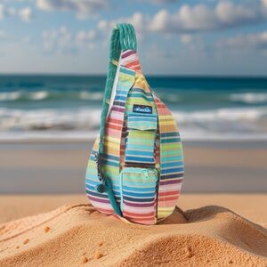 Kavu Rope Sling Bag in Summer Stripe NEW